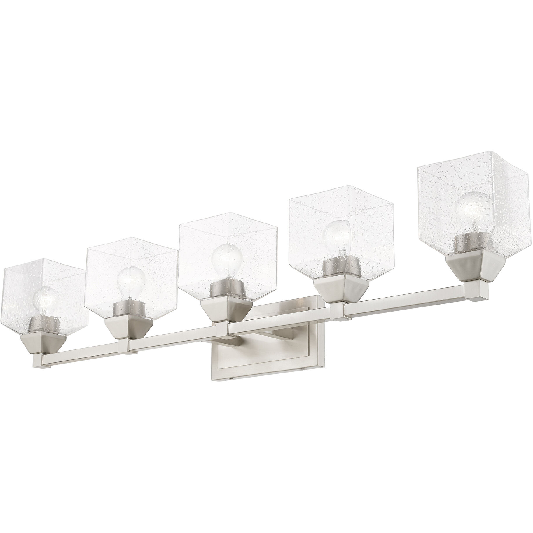 Aragon 5 Light 42 inch Brushed Nickel Vanity Sconce Wall Light