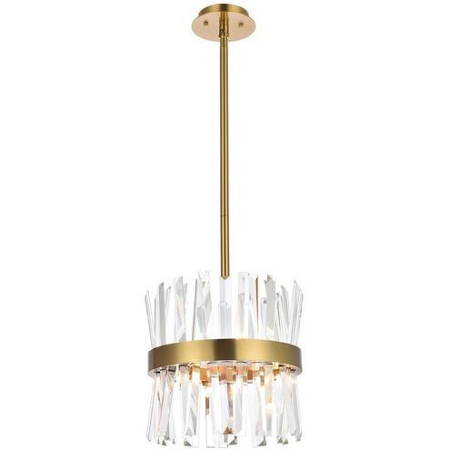 Serephina 6 Light 12 inch Satin Gold Pendant Ceiling Light