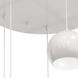 Roxy 5 Light 24 inch White Quintuple Round Pendant Ceiling Light