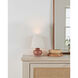 Piccolo 9 inch 25 watt Natural Rose Mini Table Lamp Portable Light