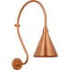 Thomas O'Brien Academy Barn Light LED 27 inch Soft Copper Larrabee Barn Light in 9" Soft Copper Conical Savannah Shade
