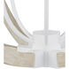 Bastian 6 Light 31 inch Sugar White and Sandstone Orb Chandelier Ceiling Light