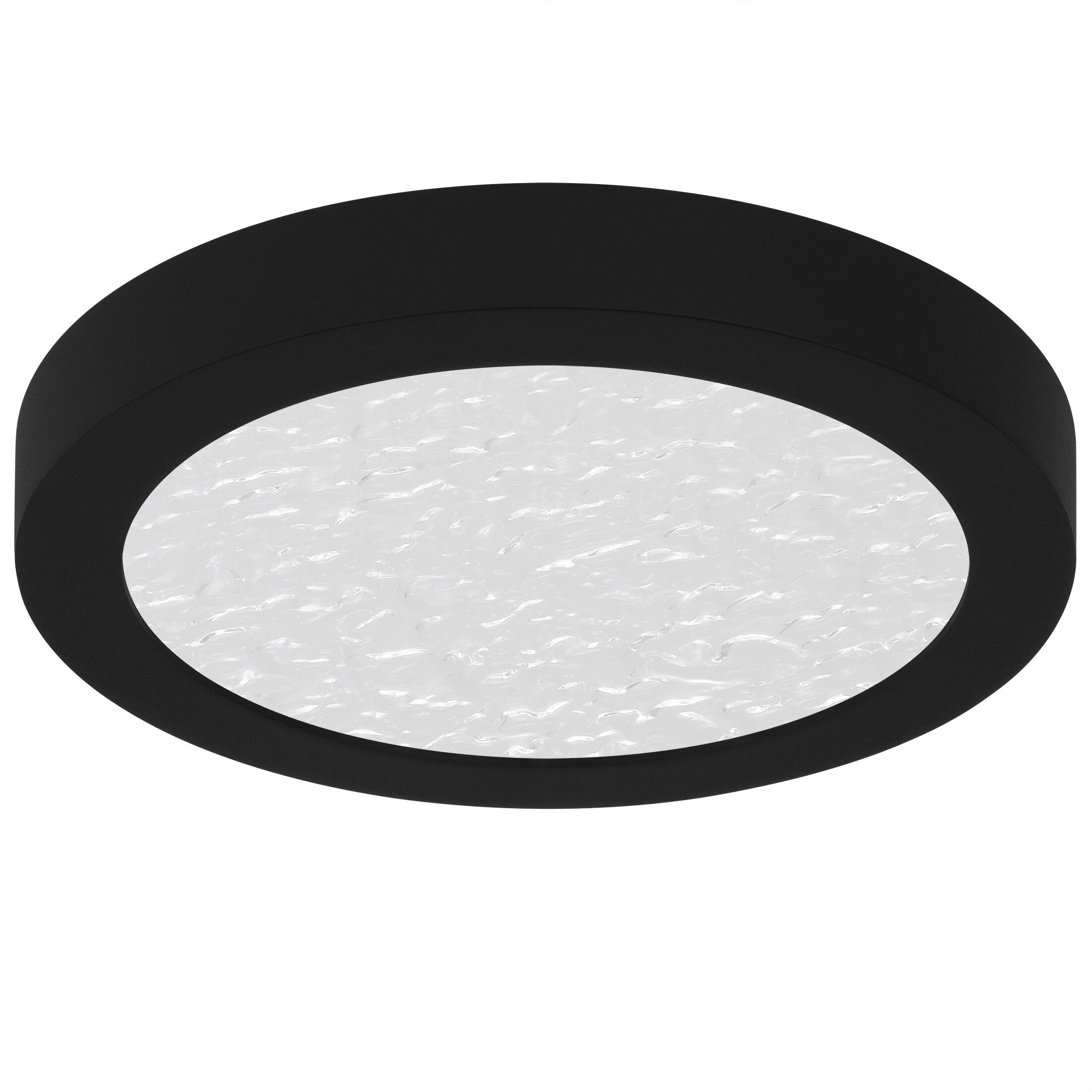Outskirts LED 7.5 inch Earth Black Flush Mount Ceiling Light, Small