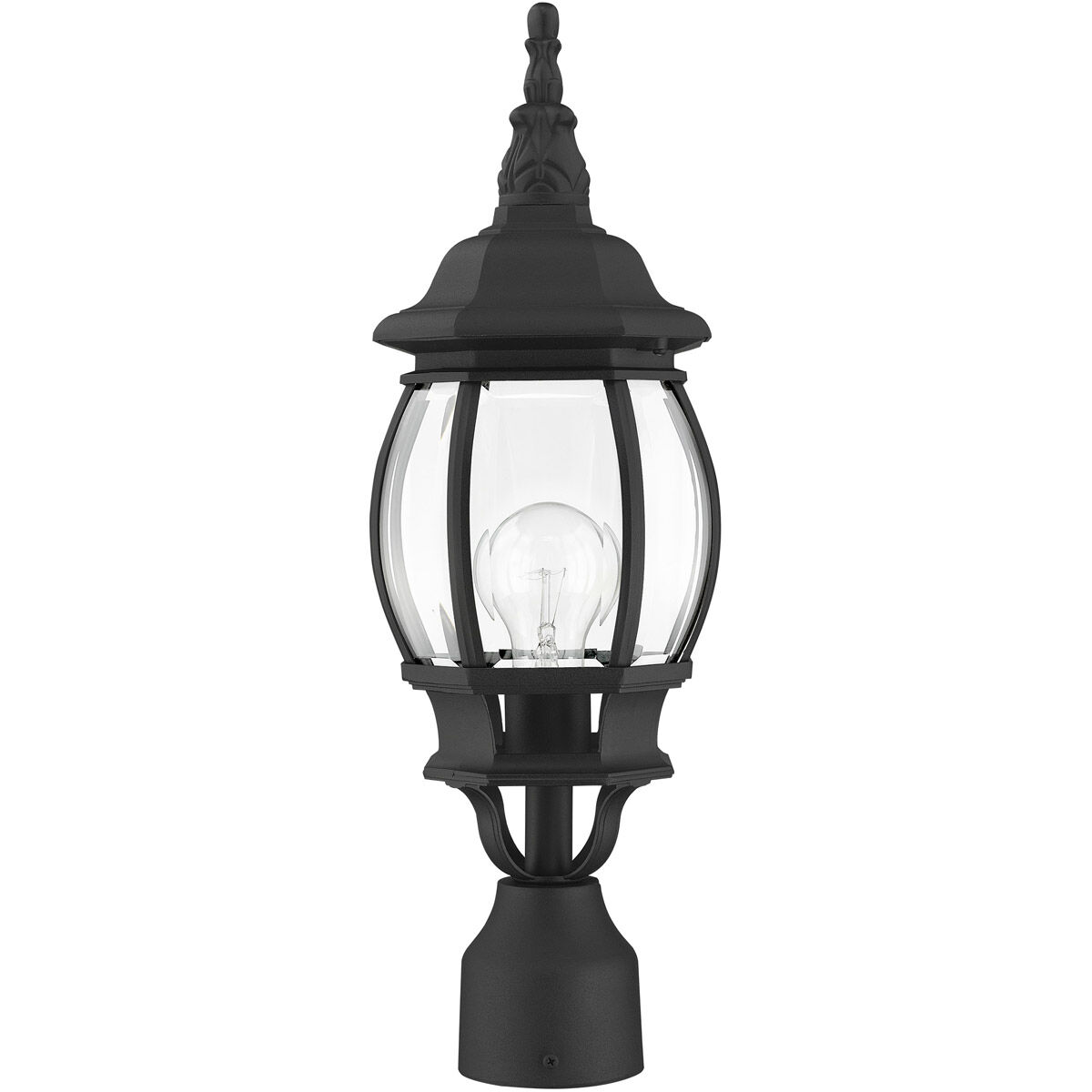 Frontenac 1 Light 19.5 inch Textured Black Outdoor Post Top Lantern