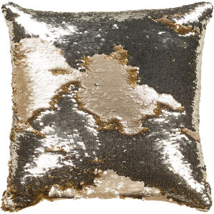 Andrina 18 X 18 inch Metallic Gold Pillow Kit, Square