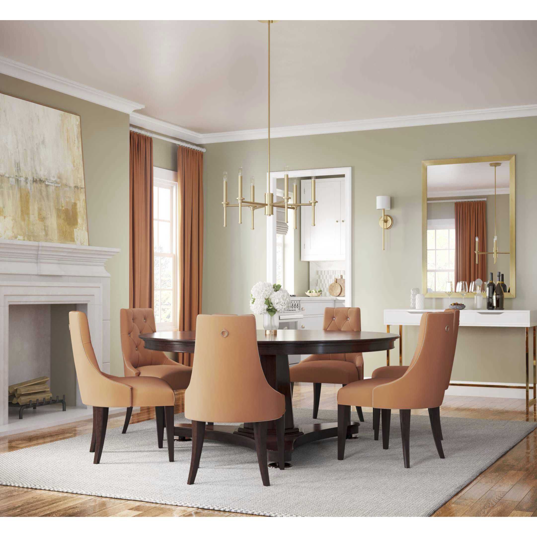 Elara 6 Light 30 inch Vintage Brass Chandelier Ceiling Light