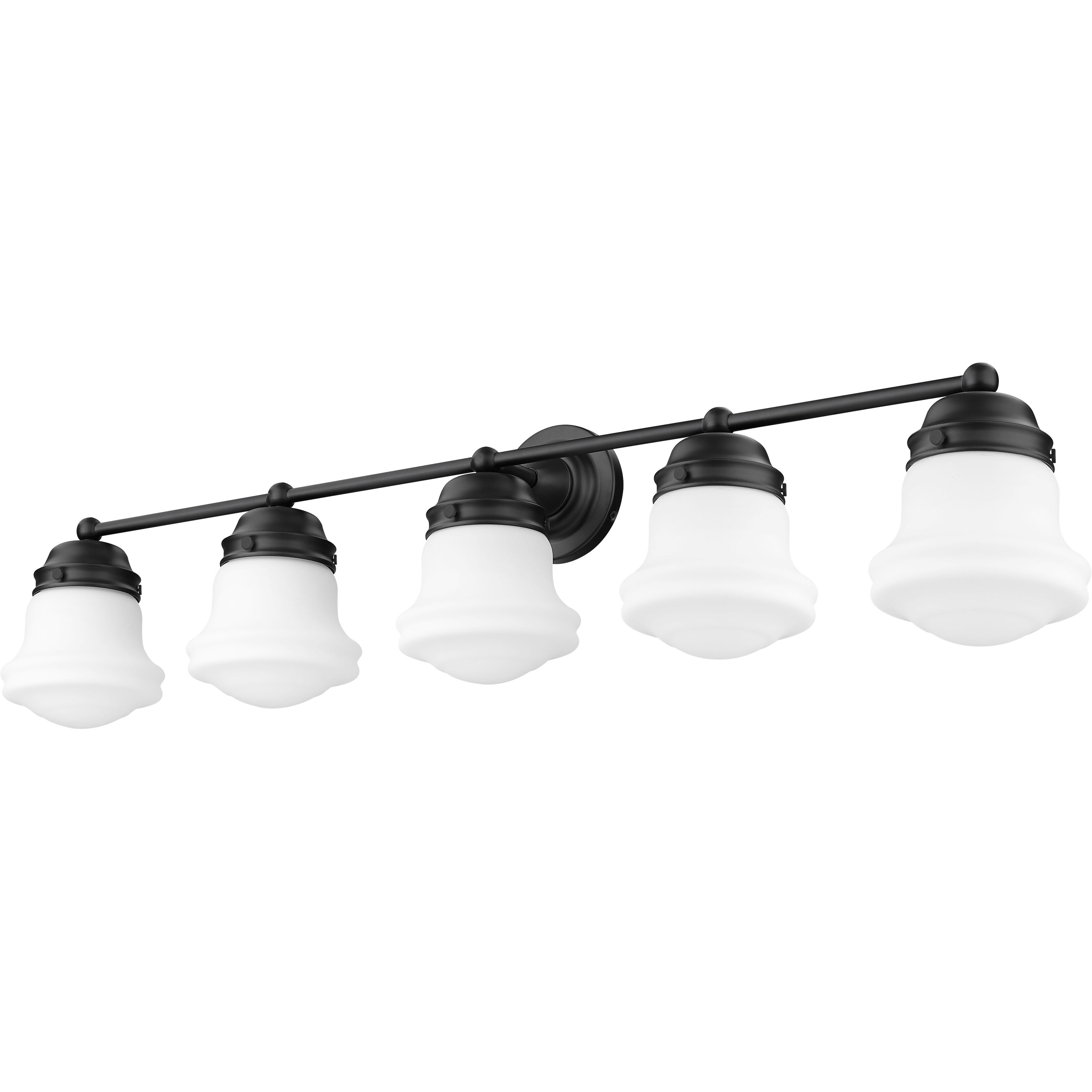 Vaughn 5 Light 40.75 inch Matte Black Vanity Wall Light