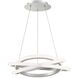 Veloce LED 26 inch Titanium Chandelier Ceiling Light in 26in.