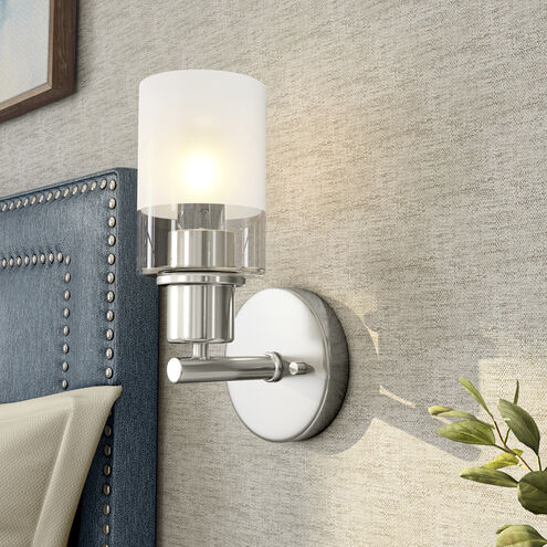 Cedar Lane 1 Light 6 inch Brushed Nickel Vanity Light Wall Light