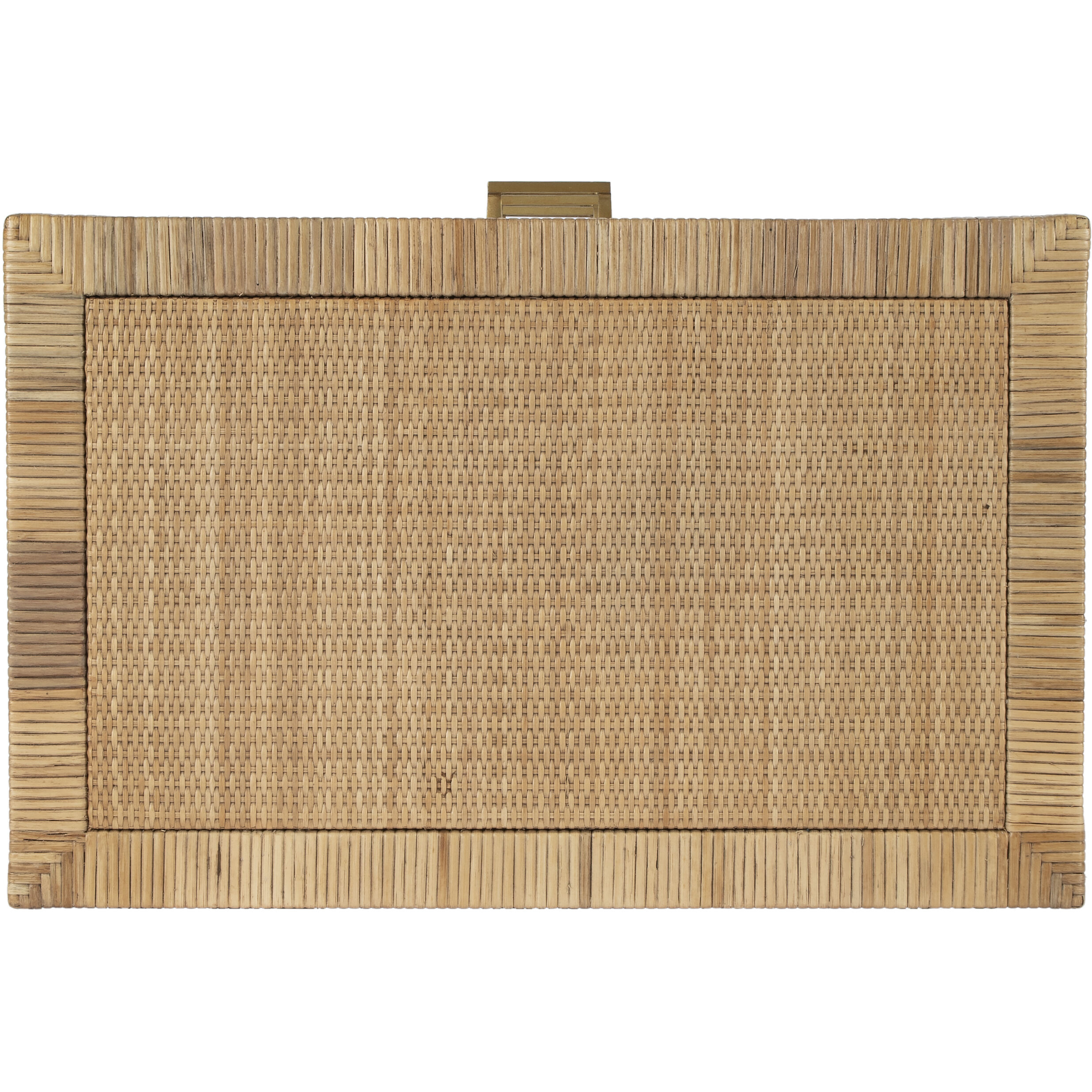 Corfu 3 Drawer Rattan Nightstand in Natural and White