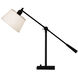 Real Simple 16 inch 100 watt Matte Black Powder Coat Table Lamp Portable Light in Snowflake