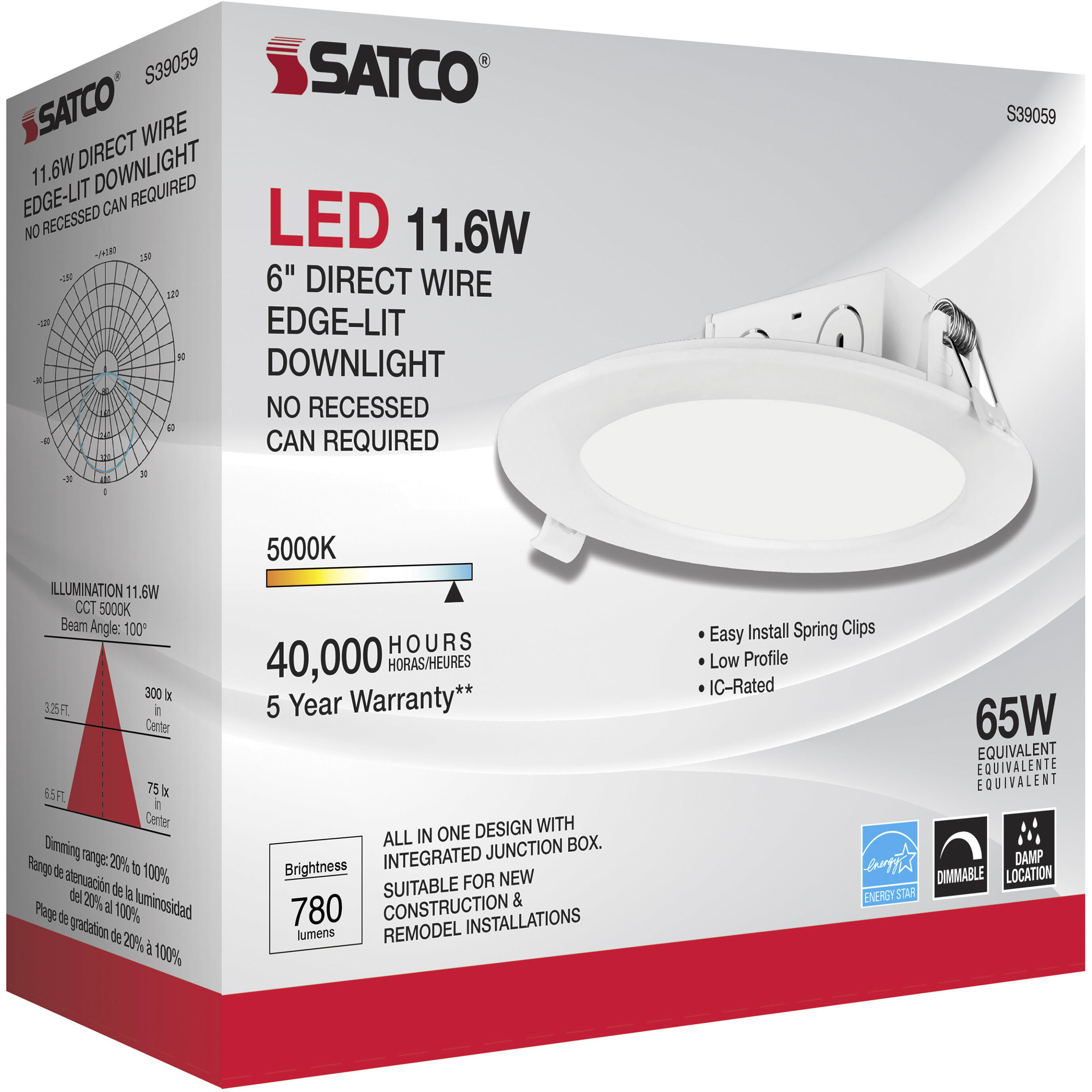 Edgewood LED Module White Recessed