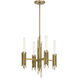 Torres 4 Light 19.25 inch Vintage Brass Chandelier Ceiling Light