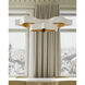 Grand Lotus 6 Light 50.5 inch Sugar White and Contemporary Gold Leaf Chandelier Ceiling Light