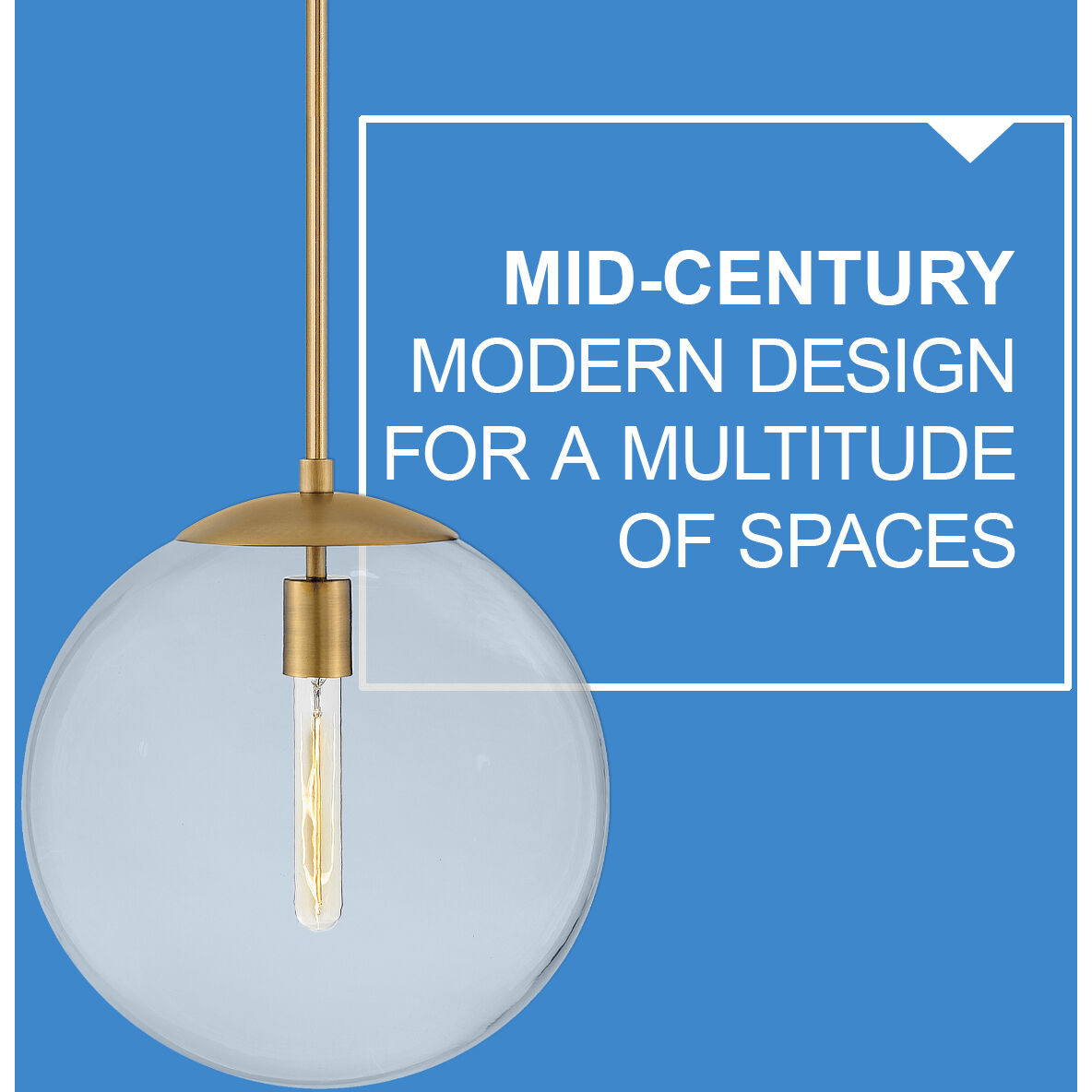 Warby 1 Light 13.5 inch Heritage Brass Indoor Chandelier Ceiling Light in Clear