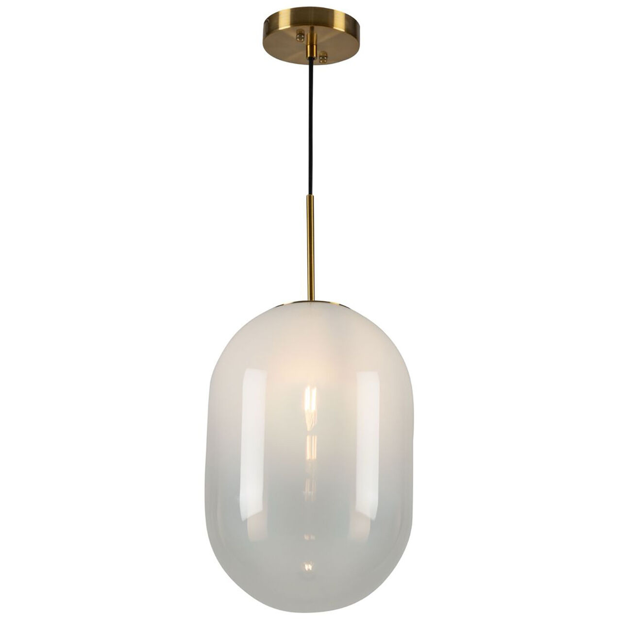 Vita LED 9.4 inch Brass Pendant Ceiling Light