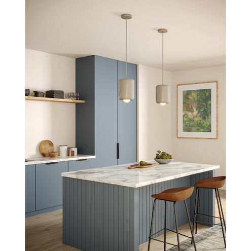 Hayden LED 7 inch Pearl White Pendant Ceiling Light