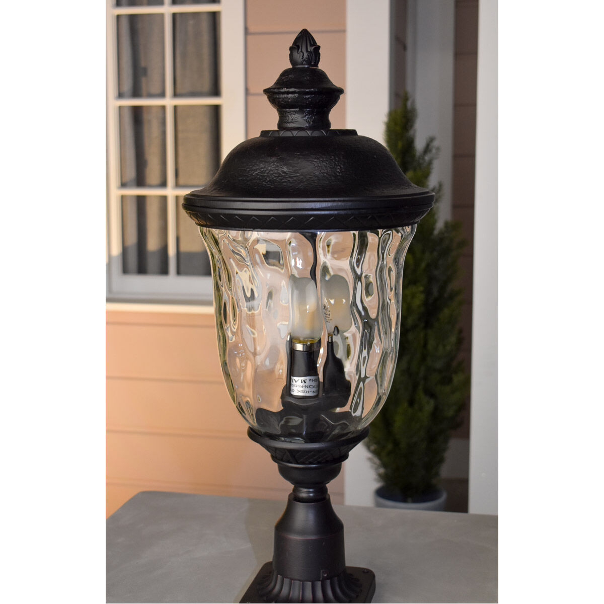 Carriage House DC 3 Light 13 inch Oriental Bronze Outdoor Hanging Lantern