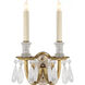 Thomas O'Brien Elizabeth 2 Light 9.5 inch Gilded Iron Double Sconce Wall Light