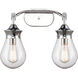 Genesis 2 Light 18.25 inch Polished Chrome Bath Vanity Light Wall Light
