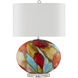Vivid 29.5 inch 150 watt Red/Blue/Yellow/Off-White/Clear/Polished Nickel Table Lamp Portable Light
