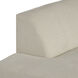 Islander Vanilla and Dark Walnut Sofa, Left