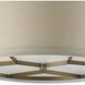 Baxter 3 Light 16 inch Brushed Antique Brass Semi Flush Mount Ceiling Light