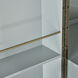 Gabe Blue with Brass Cabinet