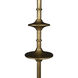 Avery 70.75 inch Aged Brass and Beige Linen with Light Beige Marble Floor Lamp Portable Light