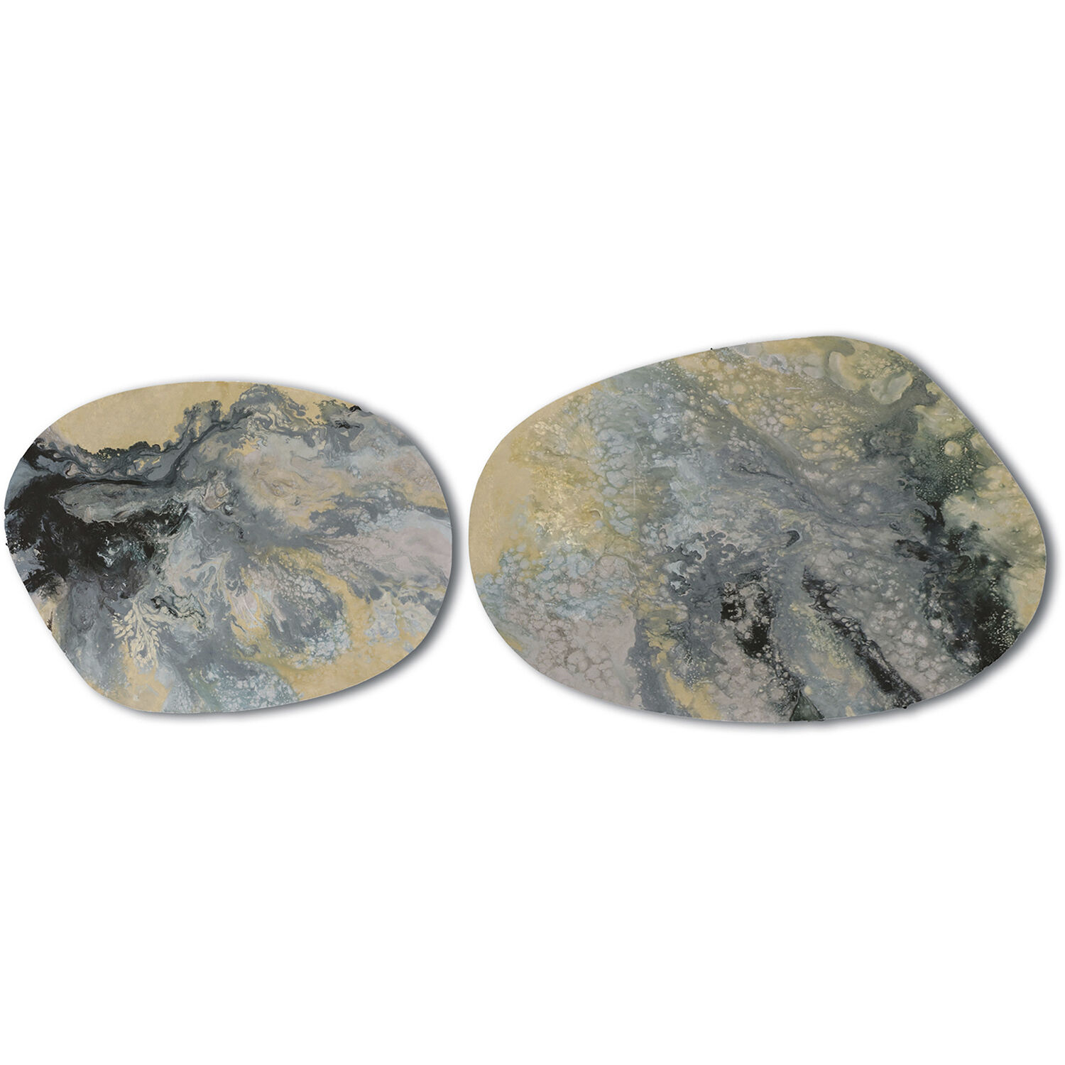 Tidal Blue and Beige Wall Sculpture, The Studio