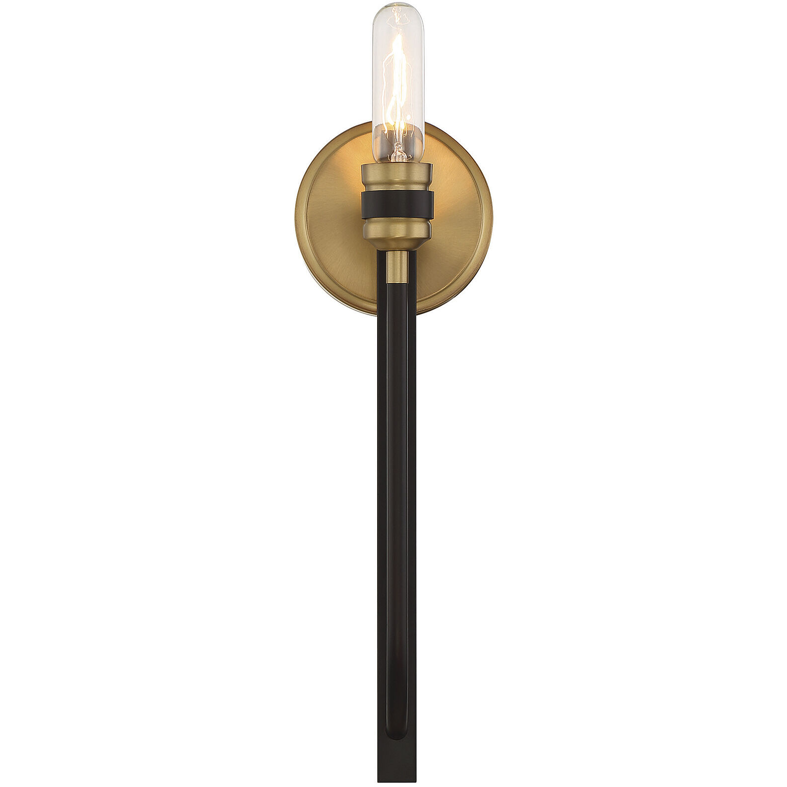 Kenyon 1 Light 5 inch Bronze with Brass Accents Wall Sconce Wall Light, Essentials