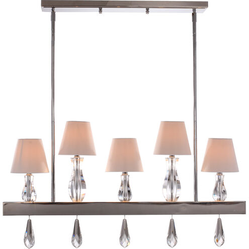 Sophia 5 Light 5.75 inch Chrome Chandelier Ceiling Light