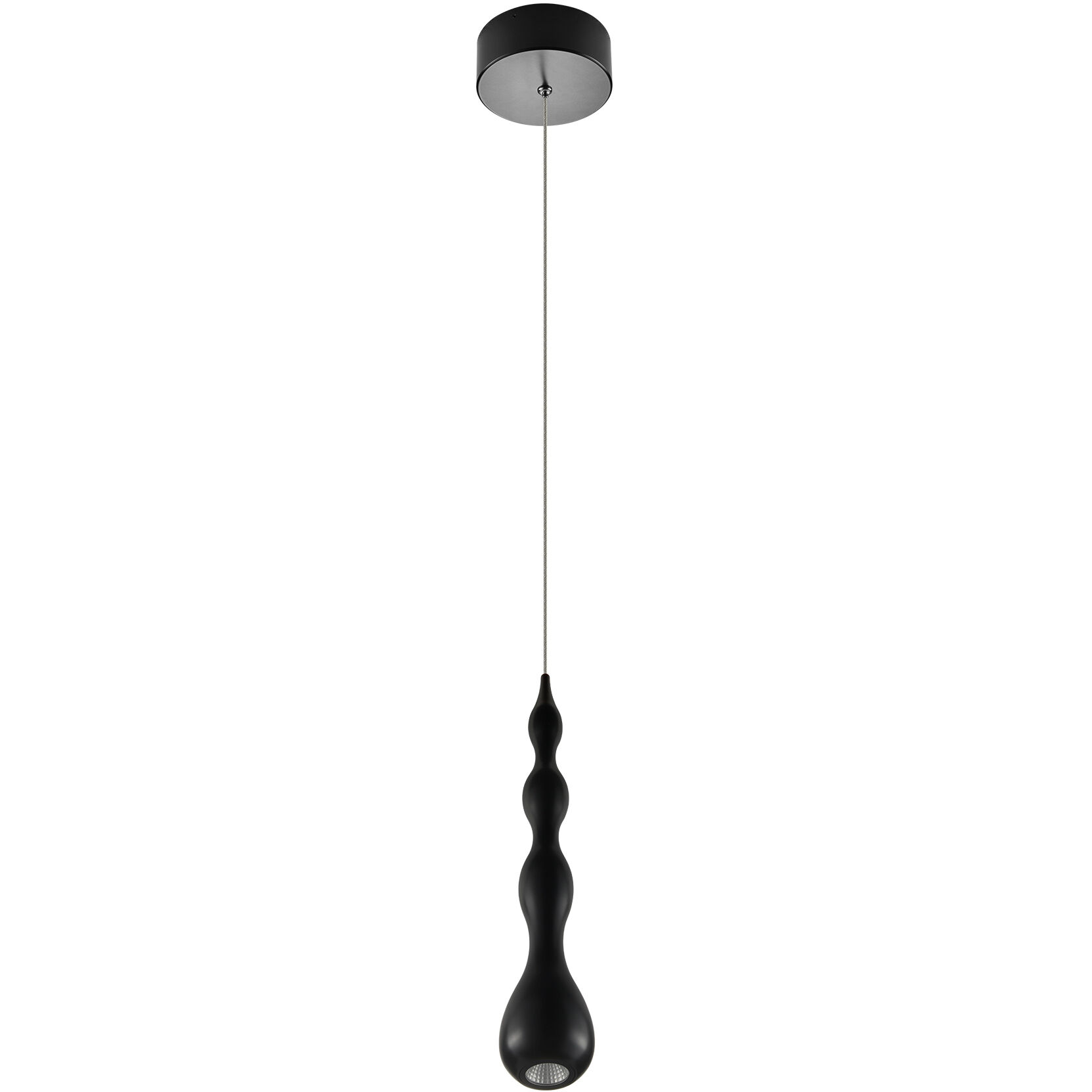 Polaris 5.25 inch Black Pendant Ceiling Light