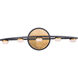 Button LED 23.75 inch Black/Gold Bath Vanity Light Wall Light