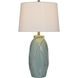 Starlite 32 inch 100 watt Starlite Sage and Off-White Table Lamp Portable Light