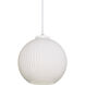 Cleo 1 Light 8 inch White Pendant Ceiling Light