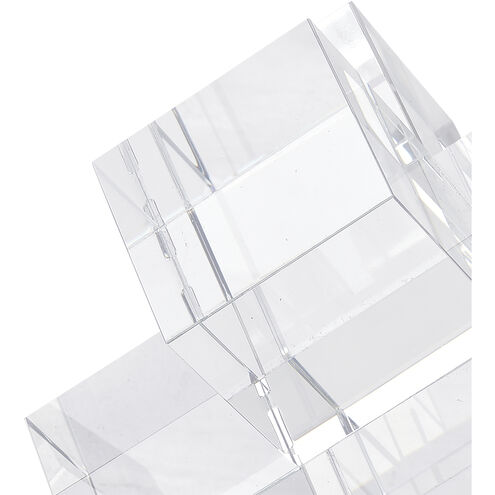 Addition 6 X 6 inch Clear Bookend
