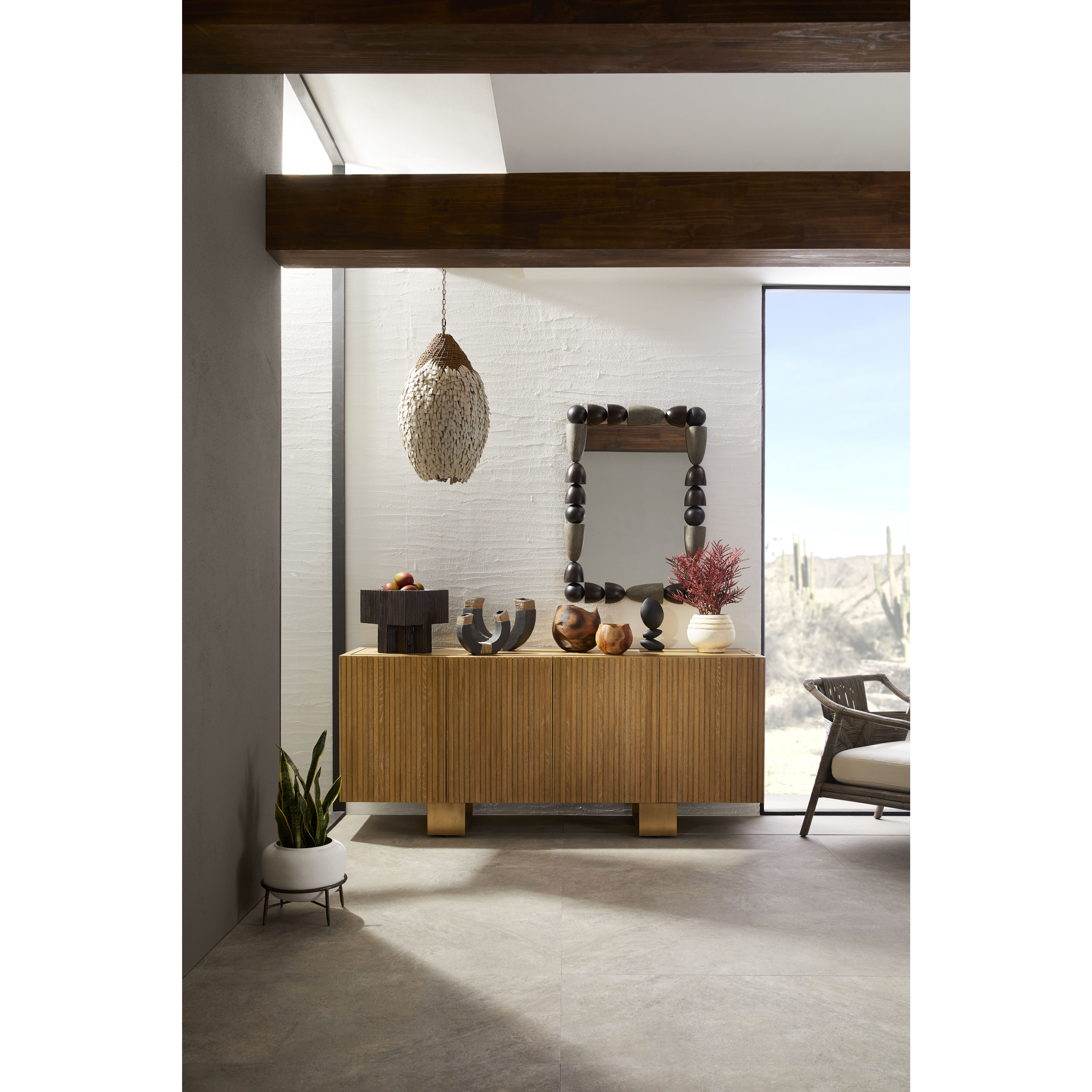 Orla 1 Light 18 inch Natural and Antique Brass Pendant Ceiling Light