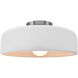 Radiance Collection - Spire LED 10 inch Bisque Semi-Flush Ceiling Light, Form+Finish+Function
