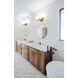 Cadoc 3 Light 23.5 inch Modern Gold Bath Vanity Light Wall Light