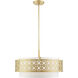 Calinda 5 Light 25 inch Soft Gold Pendant Chandelier Ceiling Light