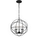 Somma Way 5 Light 17 inch Black Mini Chandelier Ceiling Light