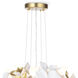 Dogwood LED 24.5 inch White Chandelier Ceiling Light