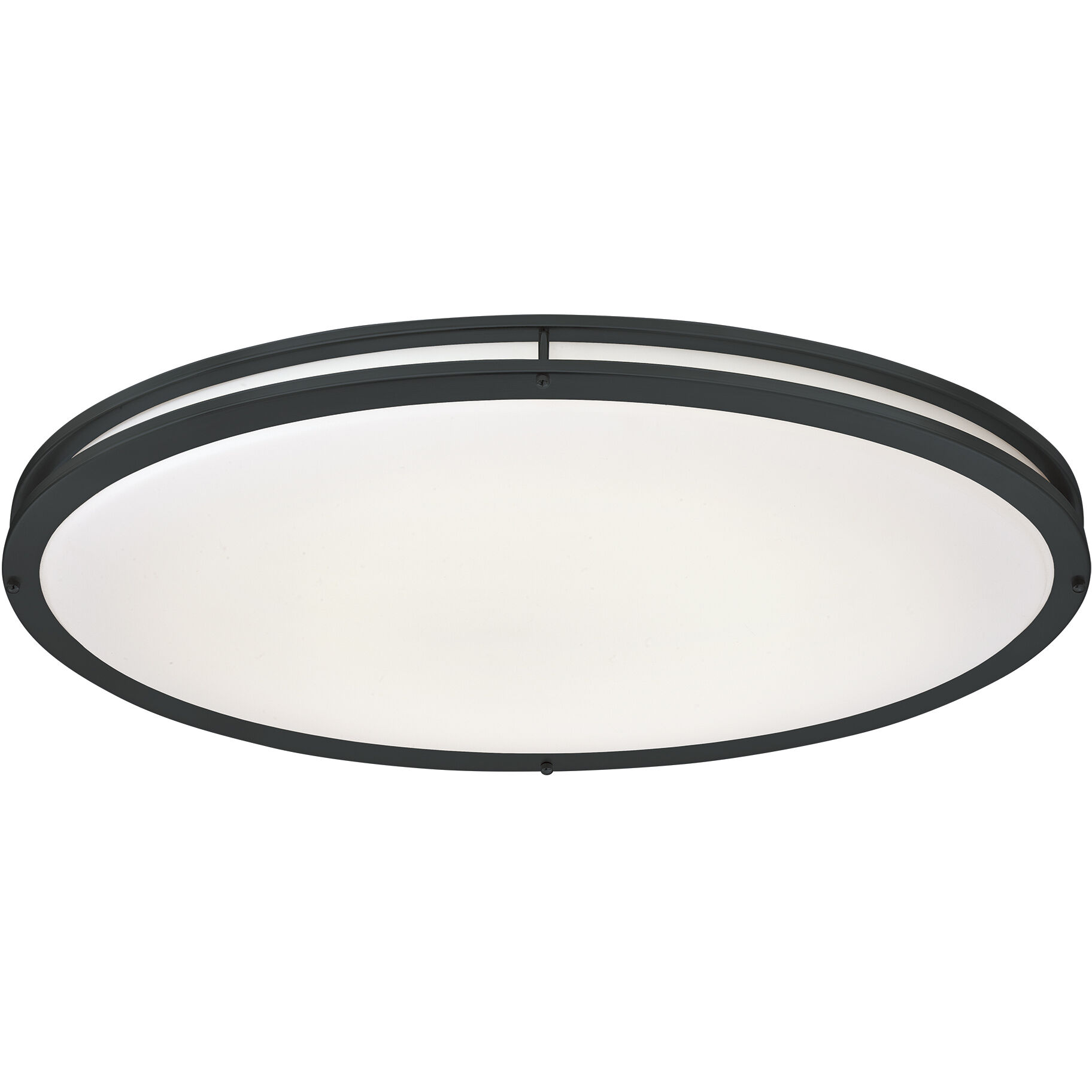 EnviroLite LED 32.3 inch Matte Black Flush Mount Ceiling Light