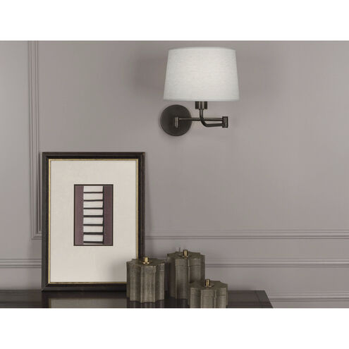 Koleman 11 inch 100.00 watt Deep Patina Bronze Wall Swinger Wall Light