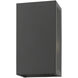 Winfield 2 Light 11 inch Textured Black with Brushed Nickel Candles Outdoor Sconce, Medium