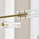AERIN Casoria LED 45.75 inch Hand-Rubbed Antique Brass Radial Chandelier Ceiling Light, XL