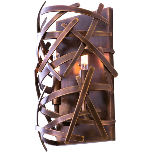 Ambassador 2 Light 9 inch Copper Patina Wall Sconce Wall Light