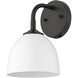 Yep Zoey 1 Light 6.38 inch Matte Black Wall Sconce Wall Light in Matte White
