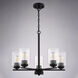 Park Ridge 5 Light 21 inch Matte Black Chandelier Ceiling Light